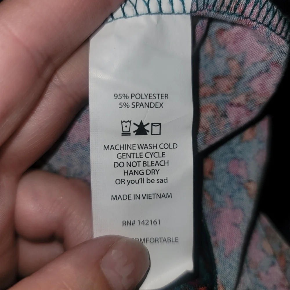 LuLaRoe Julia Dress XS Floral - Picture 2 of 2